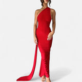 Legacy Sydney | Women’s Backless Scarf-Tie Evening Dress