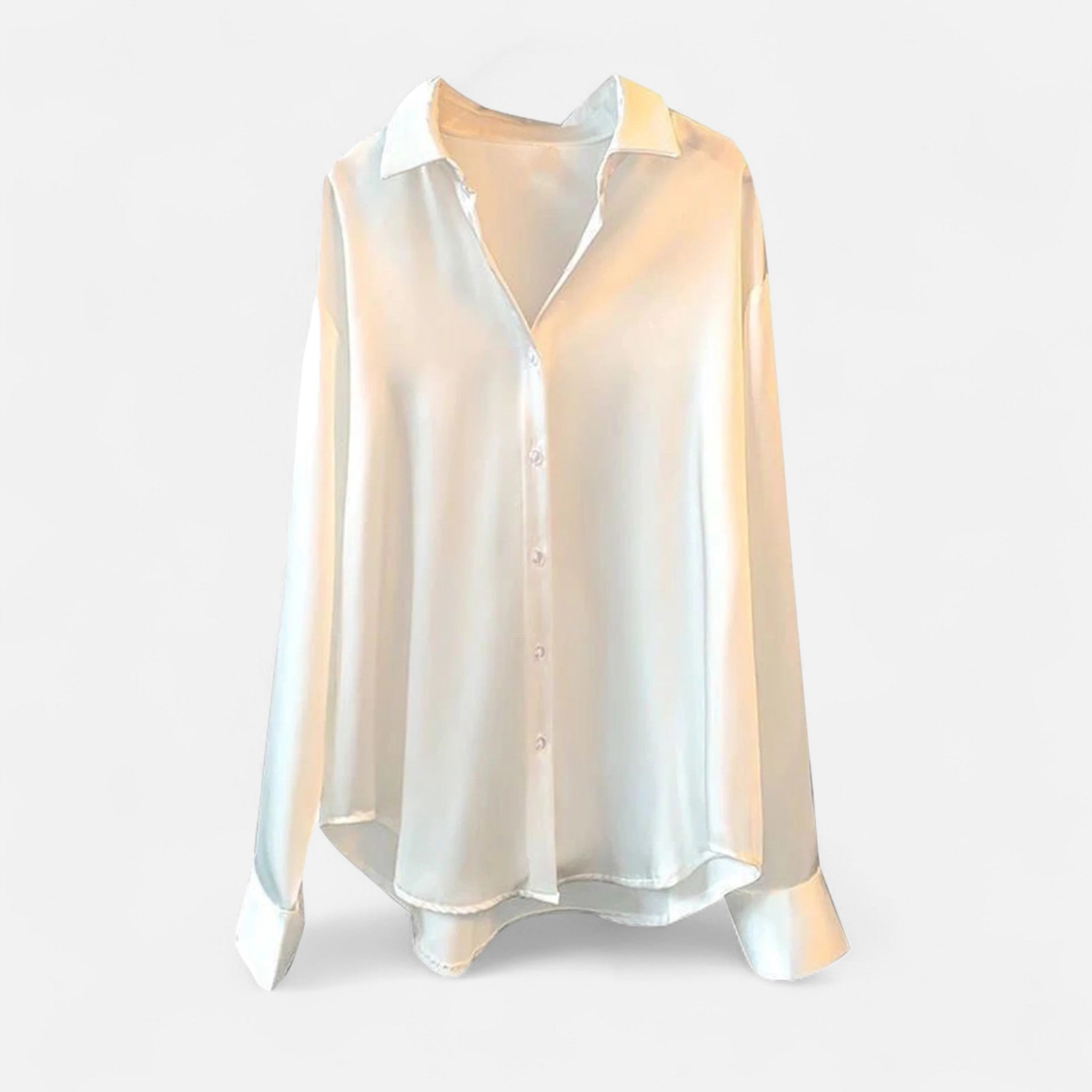 Legacy Sydney | Women’s Silk Satin Blouse – Autumn Poise Edition