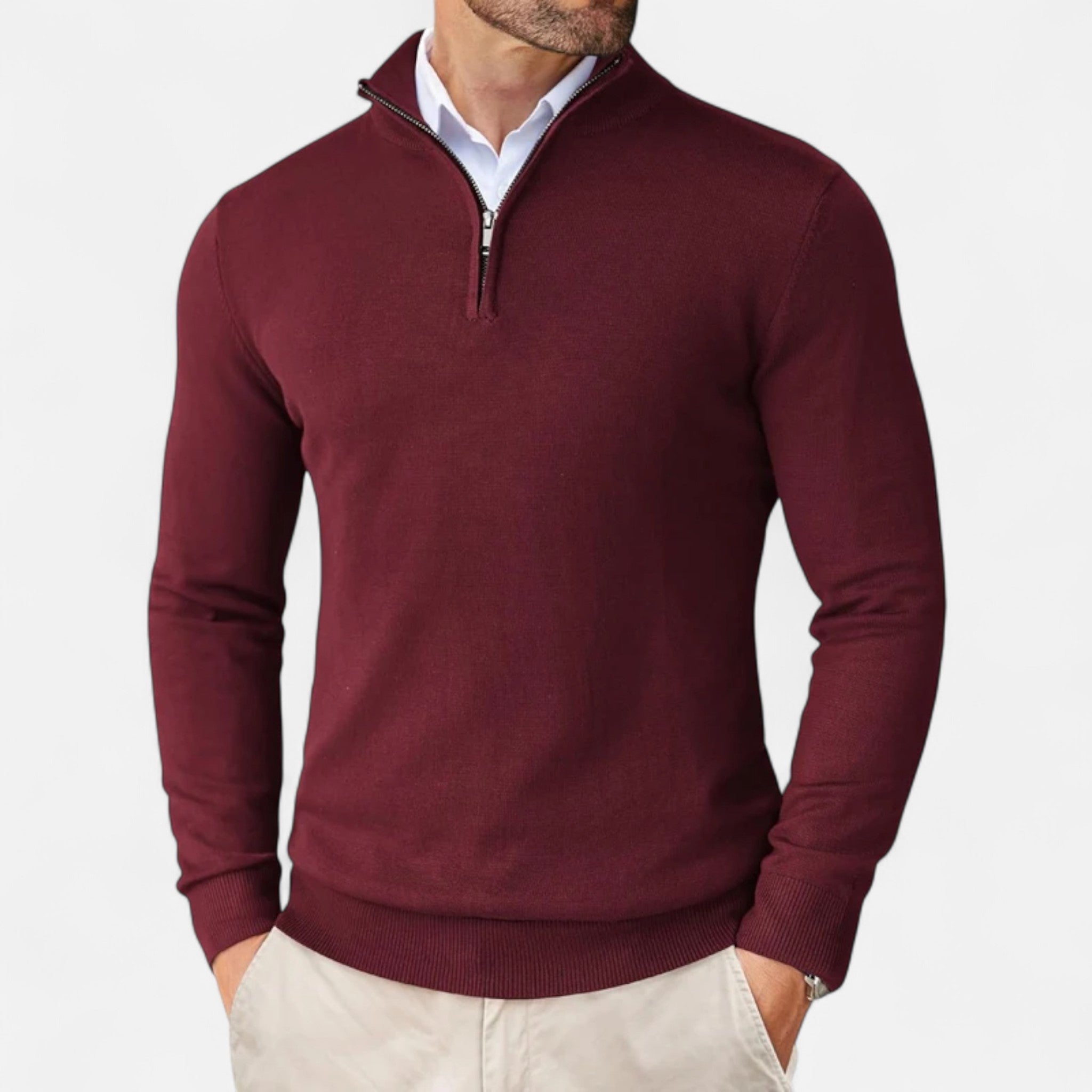 Legacy Sydney | Men’s Slim-Fit Sweater Quarter-Zip